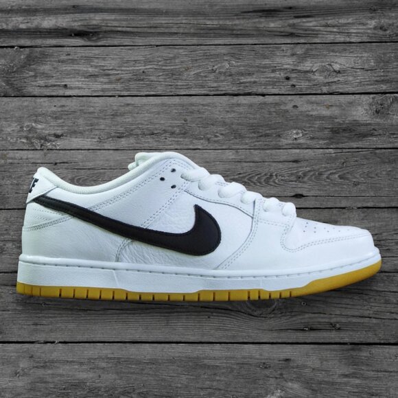 Nike SB Dunk Low Pro Shoes - White/Black-White (BRAND NEW) - Picture 2 of 4